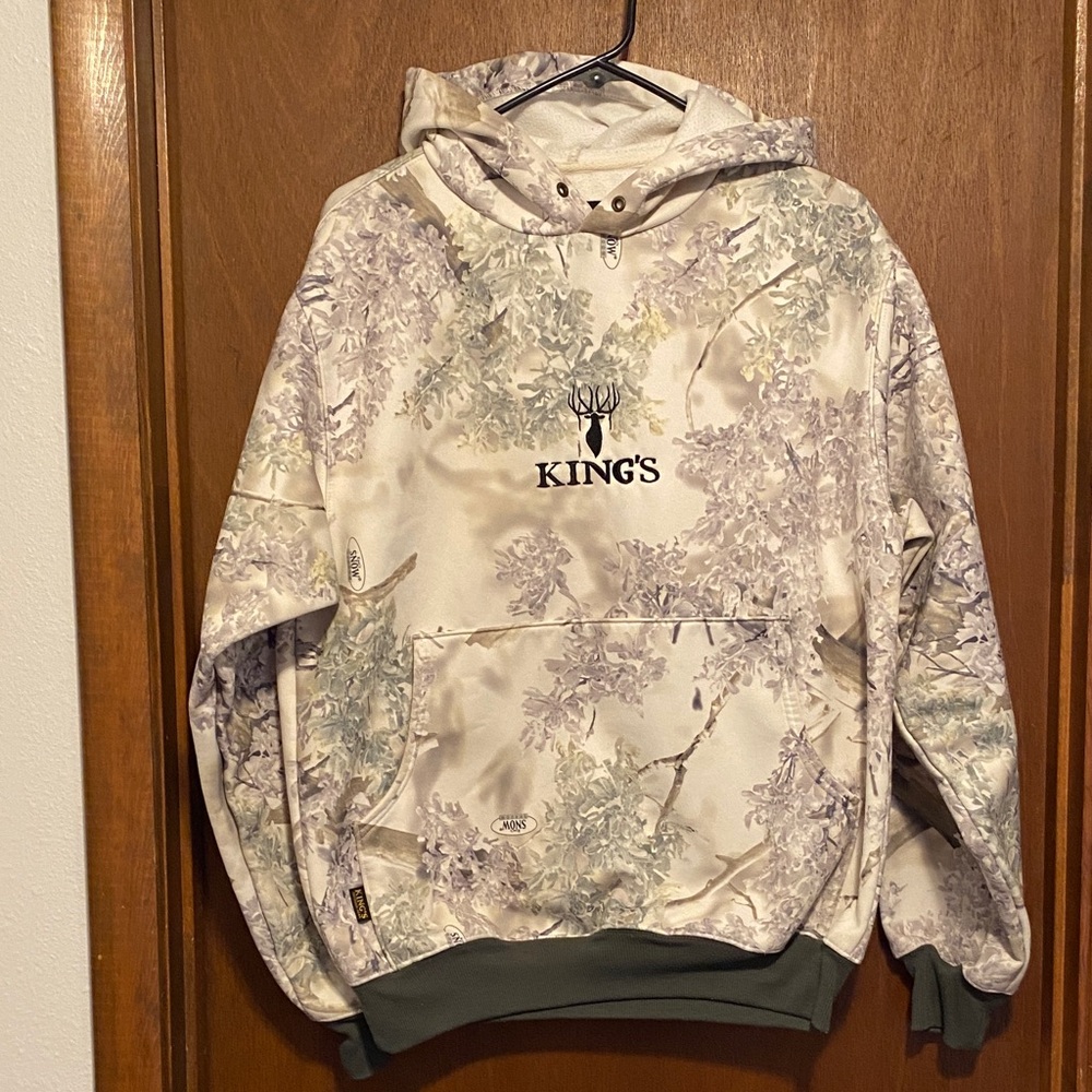 King's Camo Hoodie with Nature Print